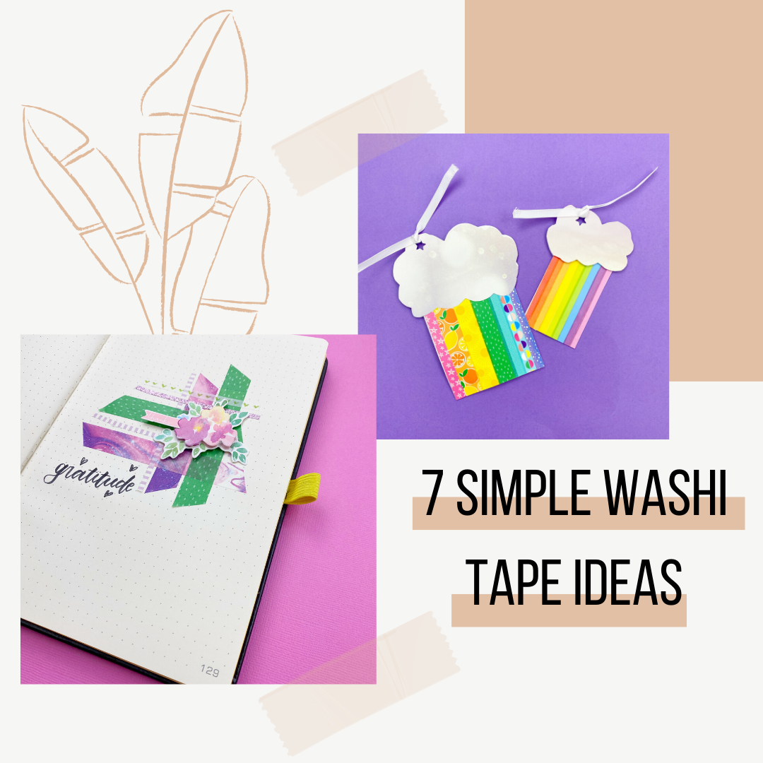 How to make Cute colourful washi tape at home ? DIY paper washi tape 