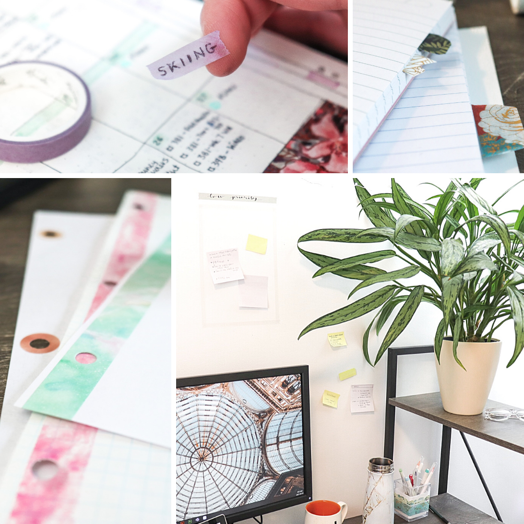 4 School & Office Organization Hacks with Washi Tapes