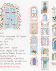 Pre-cut Cottage Panes Wide Washi/PET Tape