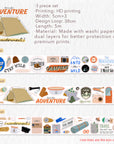 The Adventurer Washi Tape Sticker Set