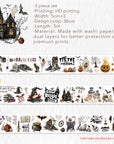Haunted House Washi Tape Sticker Set | The Washi Tape Shop. Beautiful Washi and Decorative Tape For Bullet Journals, Gift Wrapping, Planner Decoration and DIY Projects