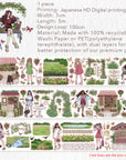 Pre-cut Civic Green Wide Washi/PET Tape | The Washi Tape Shop. Beautiful Washi and Decorative Tape For Bullet Journals, Gift Wrapping, Planner Decoration and DIY Projects