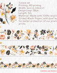 Auric Rose Washi Tape Sticker Set (GILDED) | The Washi Tape Shop. Beautiful Washi and Decorative Tape For Bullet Journals, Gift Wrapping, Planner Decoration and DIY Projects