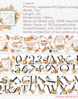 Pre-cut Harvest Script Wide Washi/PET Tape | The Washi Tape Shop. Beautiful Washi and Decorative Tape For Bullet Journals, Gift Wrapping, Planner Decoration and DIY Projects