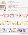 Tropical Sips Washi Tape Sticker Set | The Washi Tape Shop. Beautiful Washi and Decorative Tape For Bullet Journals, Gift Wrapping, Planner Decoration and DIY Projects