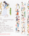 Pre-cut Leisurely Days Wide Washi/PET Tape | The Washi Tape Shop. Beautiful Washi and Decorative Tape For Bullet Journals, Gift Wrapping, Planner Decoration and DIY Projects