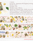 Pre-cut Lemon Breeze Wide Washi/PET Tape