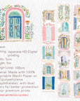 Pre-cut Arched Arbors Wide Washi/PET Tape