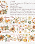 Pre-cut Autumn Hues Wide Washi/PET Tape
