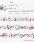 Pre-cut Fleur de Lune Wide PET Tape