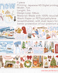 Pre-cut Winter's Whisper Wide Washi/PET Tape