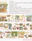 Pre-cut Summer Café Wide Washi/PET Tape | The Washi Tape Shop. Beautiful Washi and Decorative Tape For Bullet Journals, Gift Wrapping, Planner Decoration and DIY Projects