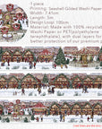 Pre-cut Yuletide Glow Wide Washi/PET Tape (Seashell Gilded)