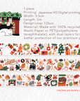 Pre-cut Santa Paws Wide Washi/PET Tape
