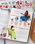Pre-cut Amber Notes Wide Washi/PET Tape