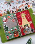 Pre-cut Santa Paws Wide Washi/PET Tape