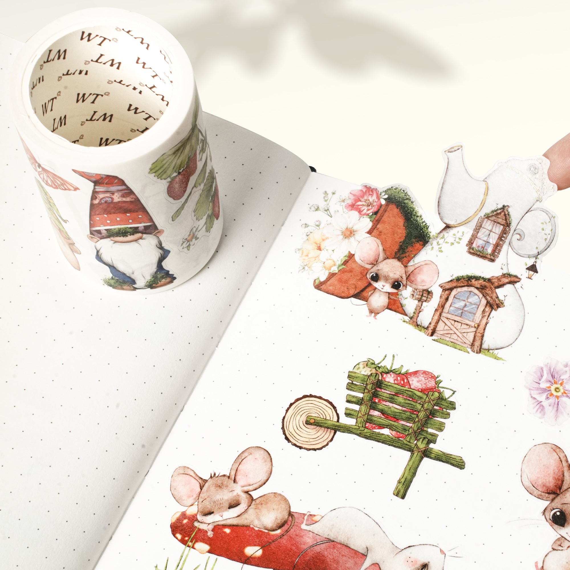 Pre-cut Squeaky Mischief Wide Washi/PET Tape | The Washi Tape Shop. Beautiful Washi and Decorative Tape For Bullet Journals, Gift Wrapping, Planner Decoration and DIY Projects