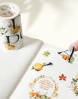 Pre-cut Harvest Script Wide Washi/PET Tape | The Washi Tape Shop. Beautiful Washi and Decorative Tape For Bullet Journals, Gift Wrapping, Planner Decoration and DIY Projects