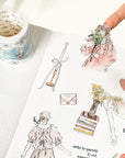 Pre-cut Me Time Wide Washi/PET Tape | The Washi Tape Shop. Beautiful Washi and Decorative Tape For Bullet Journals, Gift Wrapping, Planner Decoration and DIY Projects