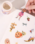 Pre-cut Ghoulish Gathering Wide Washi/PET Tape