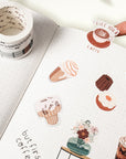 Coffee? Washi Tape Sticker Set | The Washi Tape Shop. Beautiful Washi and Decorative Tape For Bullet Journals, Gift Wrapping, Planner Decoration and DIY Projects