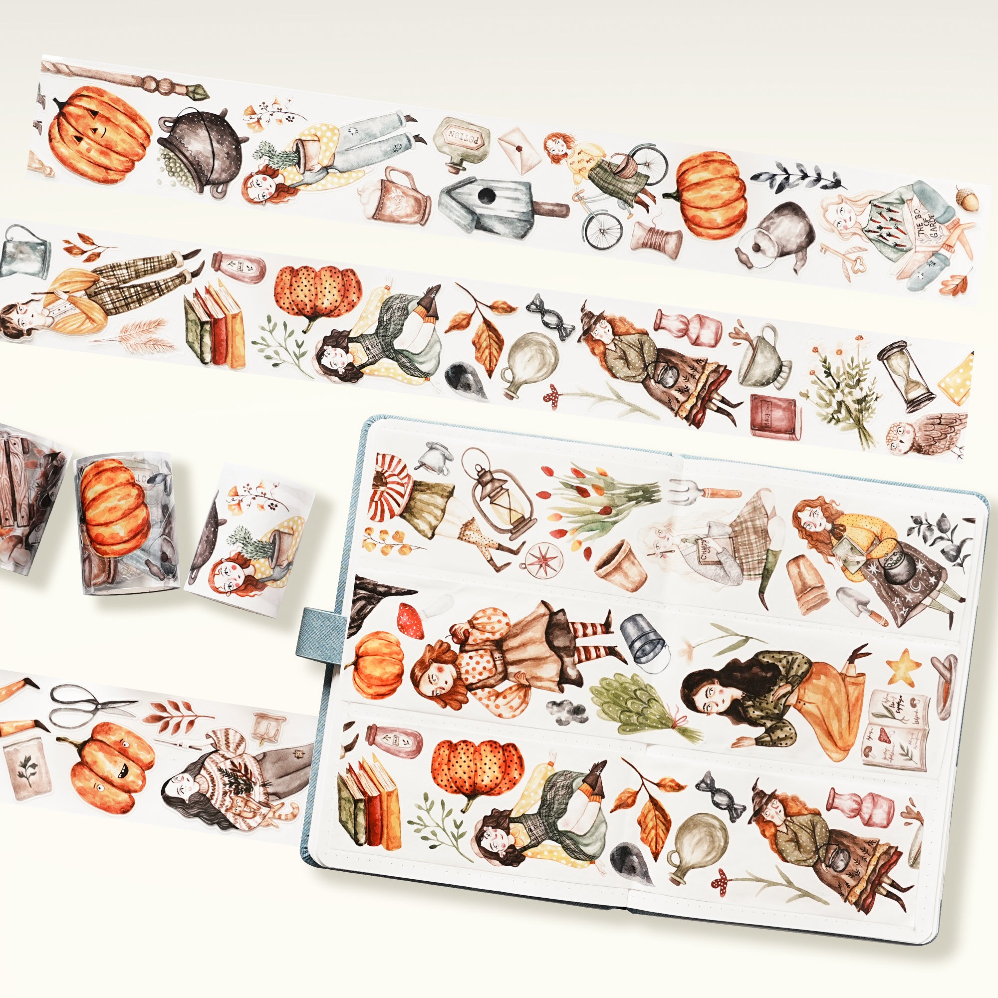 Pre-cut Pumpkin Spell Bundle | The Washi Tape Shop. Beautiful Washi and Decorative Tape For Bullet Journals, Gift Wrapping, Planner Decoration and DIY Projects