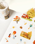 Pre-cut Moon Festival Wide Washi/PET Tape | The Washi Tape Shop. Beautiful Washi and Decorative Tape For Bullet Journals, Gift Wrapping, Planner Decoration and DIY Projects