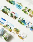 Pre-cut Summer Bliss Wide Washi/PET Tape | The Washi Tape Shop. Beautiful Washi and Decorative Tape For Bullet Journals, Gift Wrapping, Planner Decoration and DIY Projects