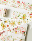 Pre-cut Summer Blossom Wide Washi/PET Tape | The Washi Tape Shop. Beautiful Washi and Decorative Tape For Bullet Journals, Gift Wrapping, Planner Decoration and DIY Projects