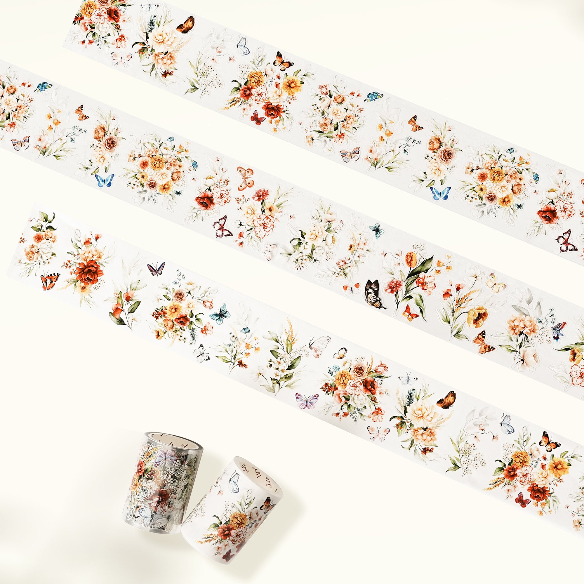 Pre-cut Floral Wave Wide Washi/PET Tape | The Washi Tape Shop. Beautiful Washi and Decorative Tape For Bullet Journals, Gift Wrapping, Planner Decoration and DIY Projects