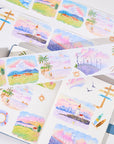 Pre-cut Misty Breeze Wide Washi/PET Tape | The Washi Tape Shop. Beautiful Washi and Decorative Tape For Bullet Journals, Gift Wrapping, Planner Decoration and DIY Projects