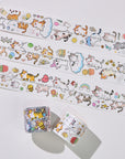Pre-cut Kitty Cascade Wide Washi/PET Tape
