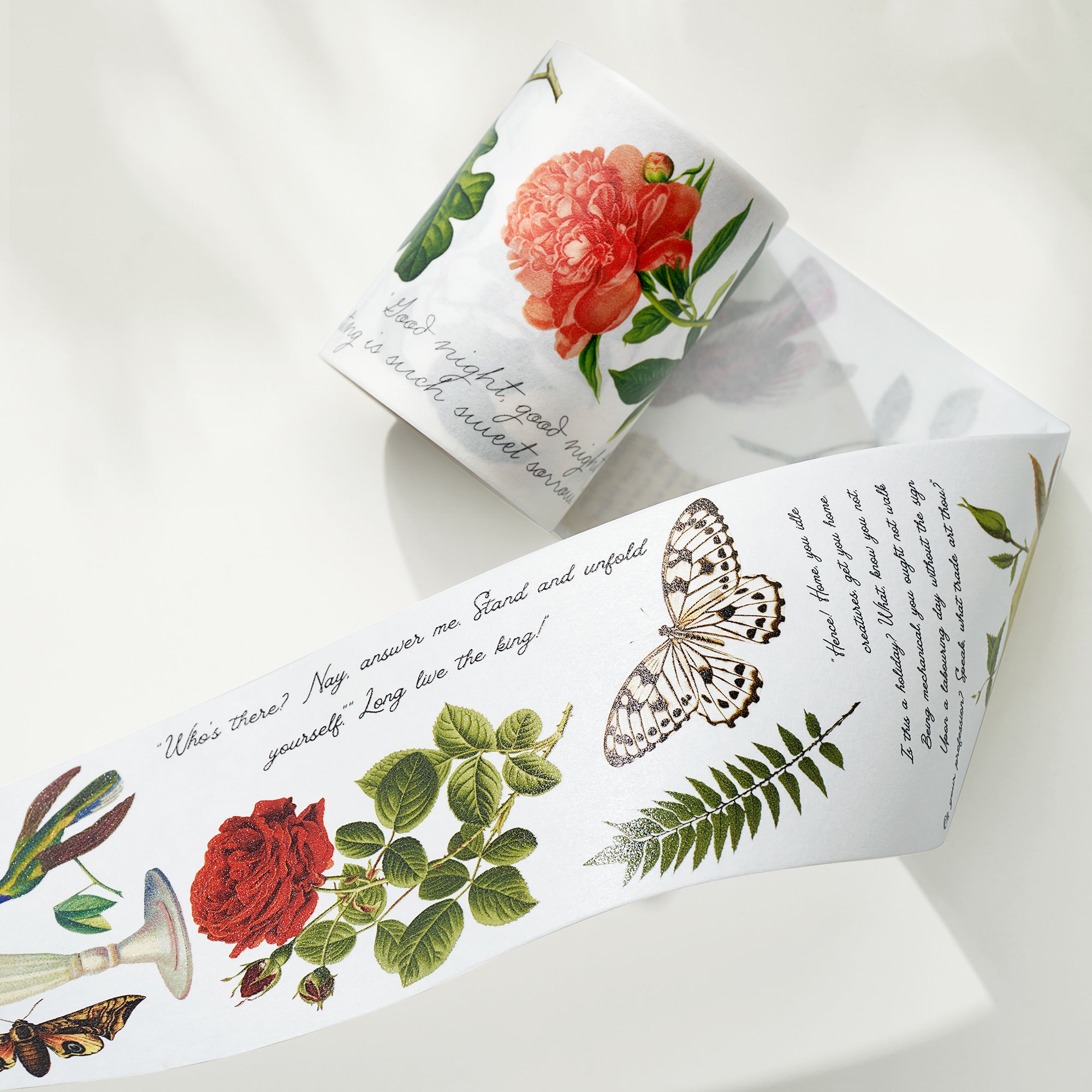 Romeo&#39;s Roses Wide Washi / PET Tape | The Washi Tape Shop. Beautiful Washi and Decorative Tape For Bullet Journals, Gift Wrapping, Planner Decoration and DIY Projects