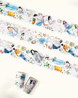 Pre-cut Hello Weekend Wide Washi/PET Tape