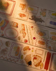 Pre-cut Autumn Pantry Wide Washi/PET Tape (Seashell Gilded)