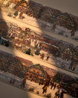 Pre-cut Yuletide Glow Wide Washi/PET Tape (Seashell Gilded)