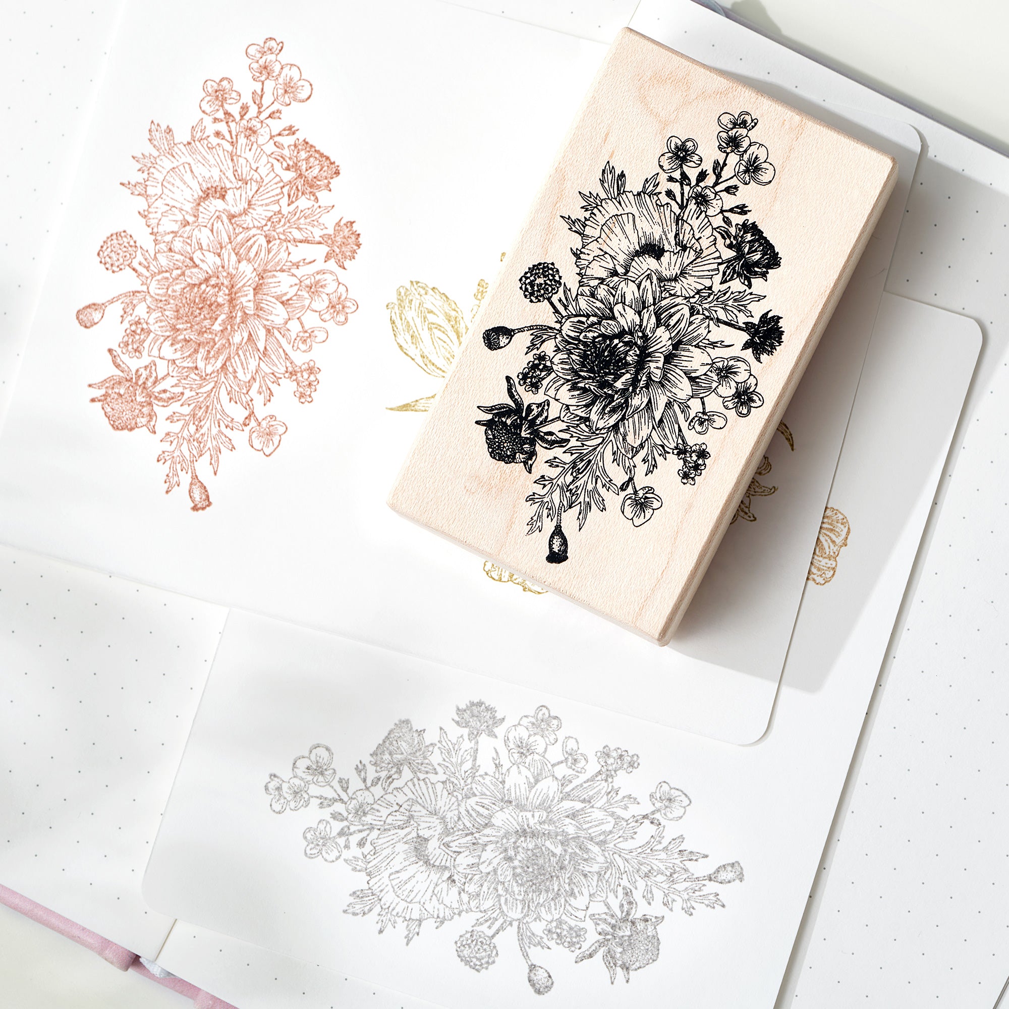 Blossom Epoch Stamp Set | The Washi Tape Shop. Beautiful Washi and Decorative Tape For Bullet Journals, Gift Wrapping, Planner Decoration and DIY Projects