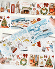 Pre-cut Winter's Whisper Wide Washi/PET Tape