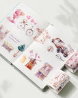 Pre-cut Parisian Charm Wide Washi/PET Tape | The Washi Tape Shop. Beautiful Washi and Decorative Tape For Bullet Journals, Gift Wrapping, Planner Decoration and DIY Projects