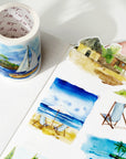 Pre-cut Summer Bliss Wide Washi/PET Tape | The Washi Tape Shop. Beautiful Washi and Decorative Tape For Bullet Journals, Gift Wrapping, Planner Decoration and DIY Projects
