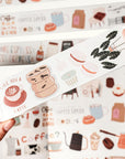 Coffee? Washi Tape Sticker Set | The Washi Tape Shop. Beautiful Washi and Decorative Tape For Bullet Journals, Gift Wrapping, Planner Decoration and DIY Projects