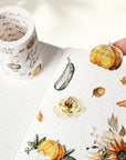 Pre-cut Autumn Hues Wide Washi/PET Tape