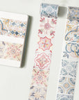 Mediterranean Tiles Wide Washi/PET Tape | The Washi Tape Shop. Beautiful Washi and Decorative Tape For Bullet Journals, Gift Wrapping, Planner Decoration and DIY Projects
