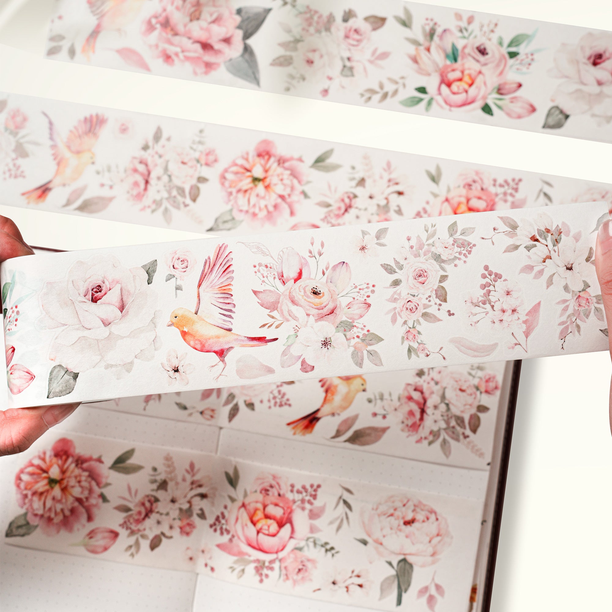 Pre-cut Pink Velvet Wide Washi/PET Tape | The Washi Tape Shop. Beautiful Washi and Decorative Tape For Bullet Journals, Gift Wrapping, Planner Decoration and DIY Projects