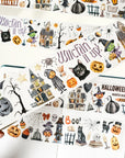 Pre-cut Haunted Night Wide Washi/PET Tape