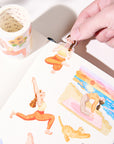 Pre-cut Yoga Sonnet Wide Washi/PET Tape | The Washi Tape Shop. Beautiful Washi and Decorative Tape For Bullet Journals, Gift Wrapping, Planner Decoration and DIY Projects