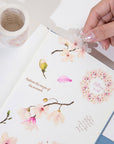Pre-cut Magnolia Bloom Wide Washi/PET Tape