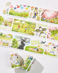 Pre-cut Sakura Voyage Wide Washi/PET Tape | The Washi Tape Shop. Beautiful Washi and Decorative Tape For Bullet Journals, Gift Wrapping, Planner Decoration and DIY Projects