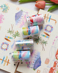 Pre-cut Misty Breeze Bundle | The Washi Tape Shop. Beautiful Washi and Decorative Tape For Bullet Journals, Gift Wrapping, Planner Decoration and DIY Projects