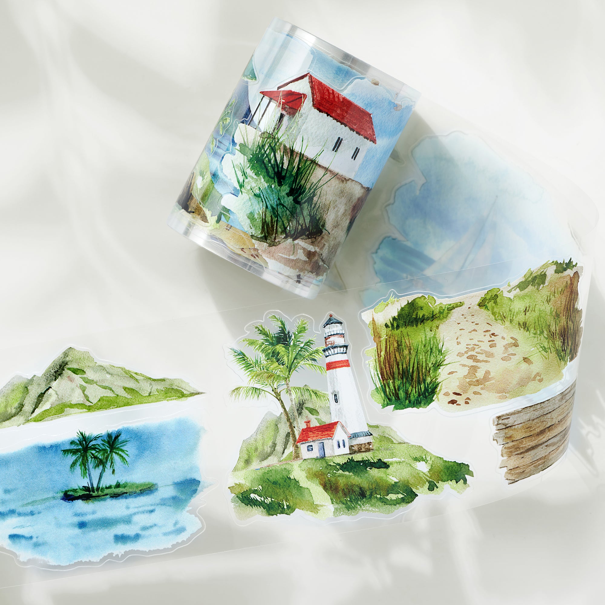 Pre-cut Summer Bliss Wide Washi/PET Tape | The Washi Tape Shop